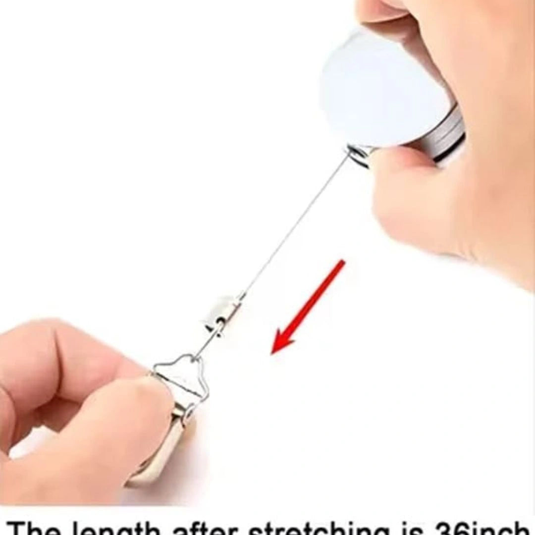 Retractable towel holder clip product set