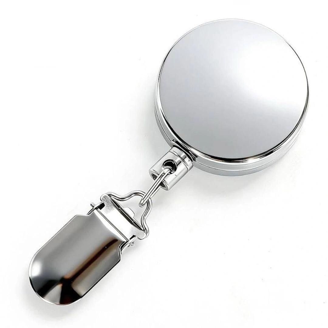 Retractable towel holder clip on wall